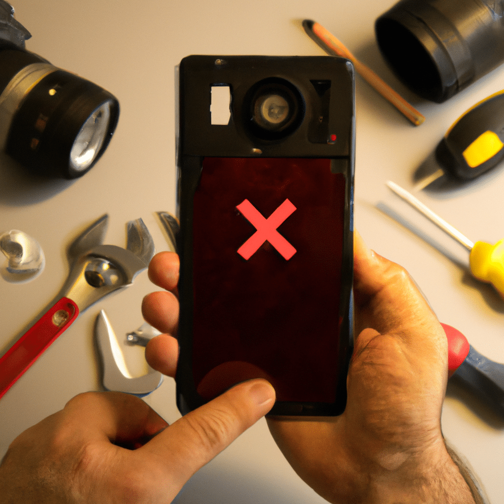 Troubleshooting guide for a malfunctioning smartphone camera