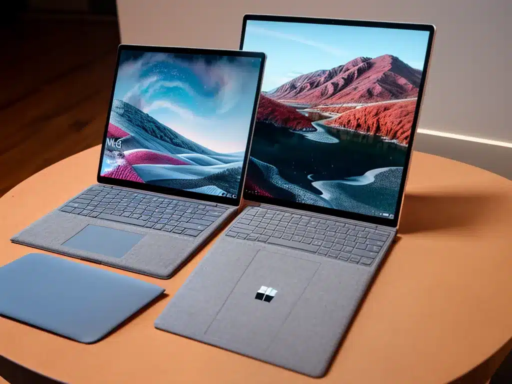 Comparing the New Surface Laptop 5 vs MacBook Pro 14