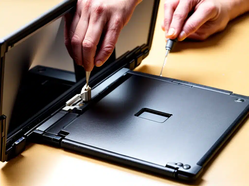Fixing Laptop Hinge Issues And Cracked Plastic