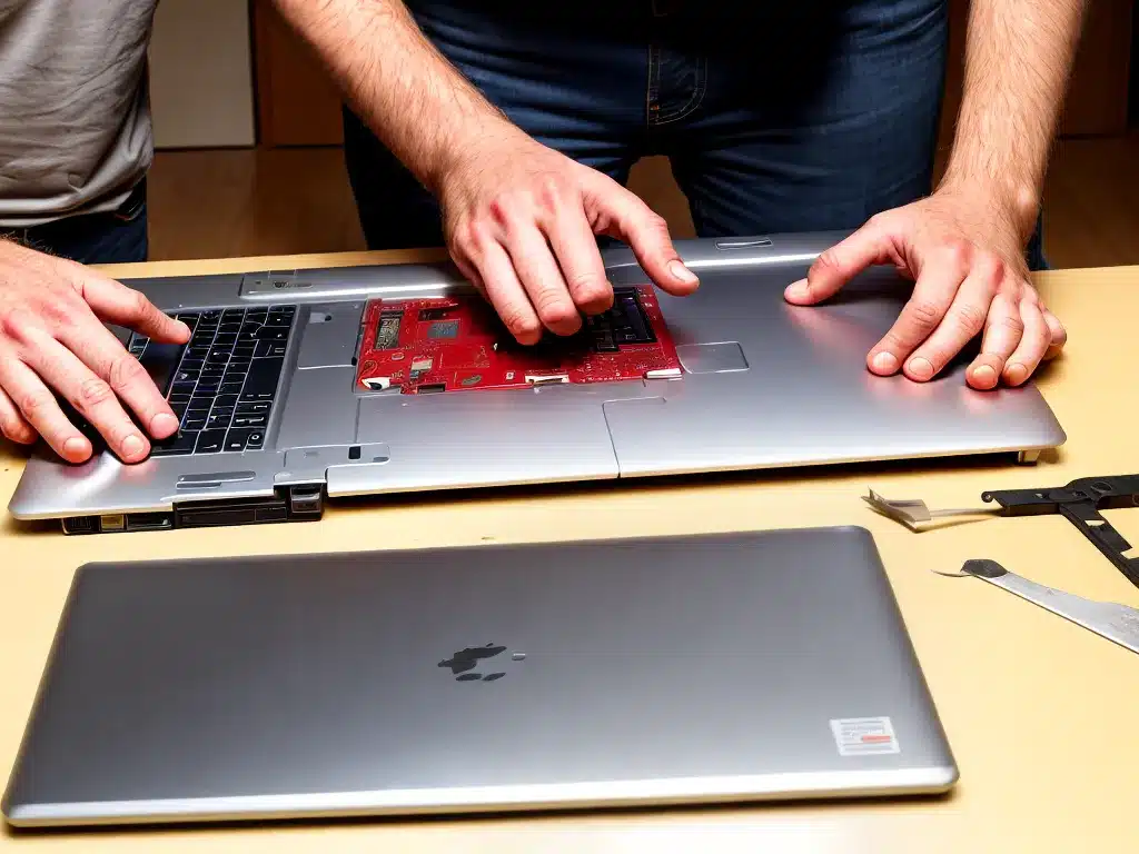 Opening Up a Laptop Safely for DIY Repairs