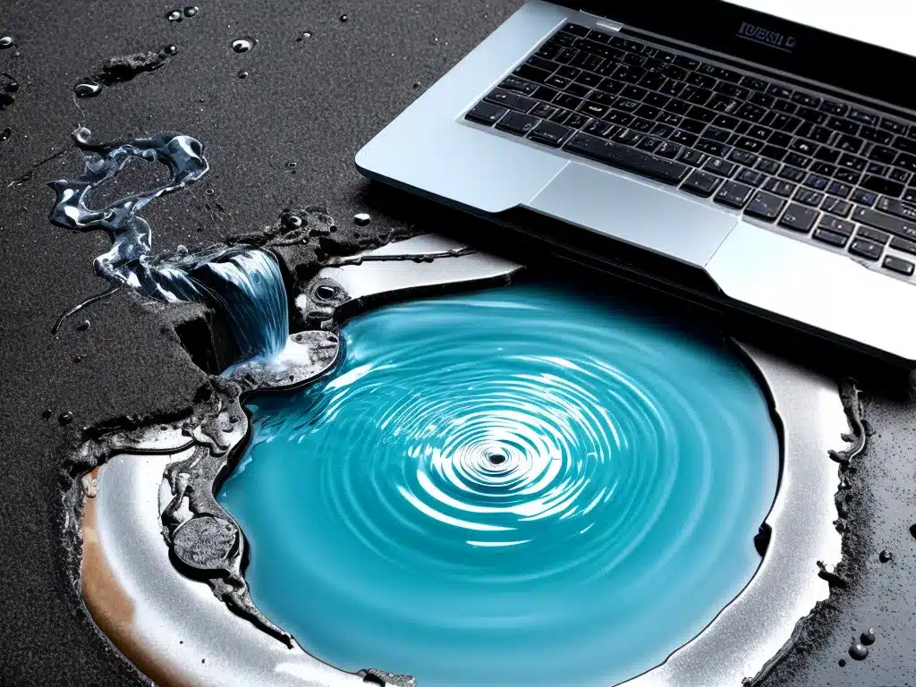 Recovering Lost Data After a Liquid Spill on Your Laptop