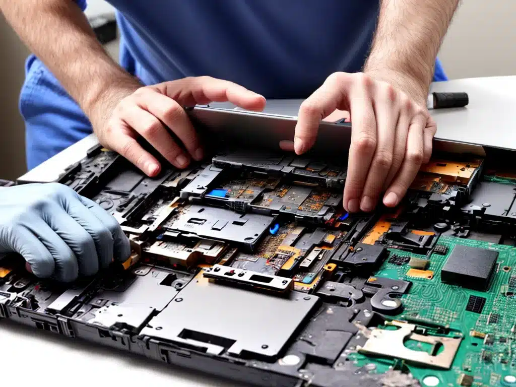 Safely Disassembling A Laptop For Repairs And Maintenance