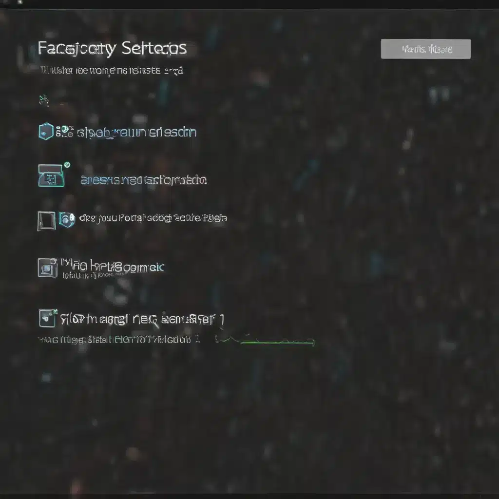 Reset Your PC to Factory Settings