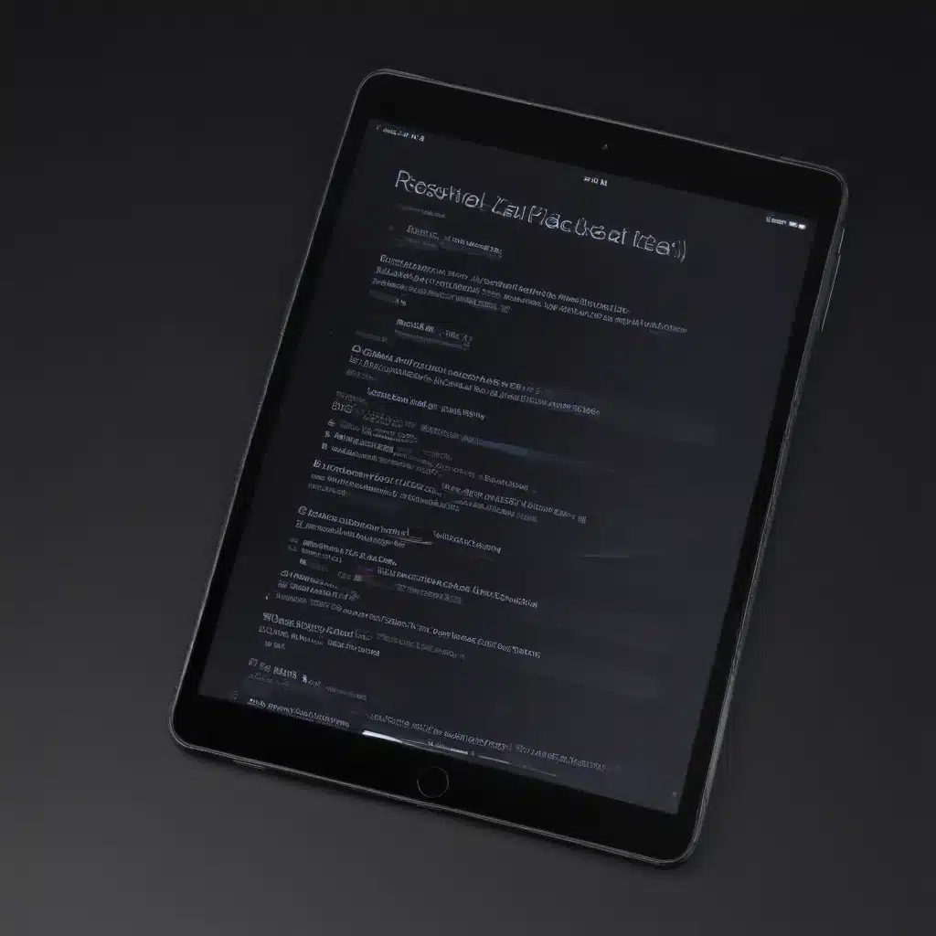 Resolve iPad Black Screen Of Death Fast
