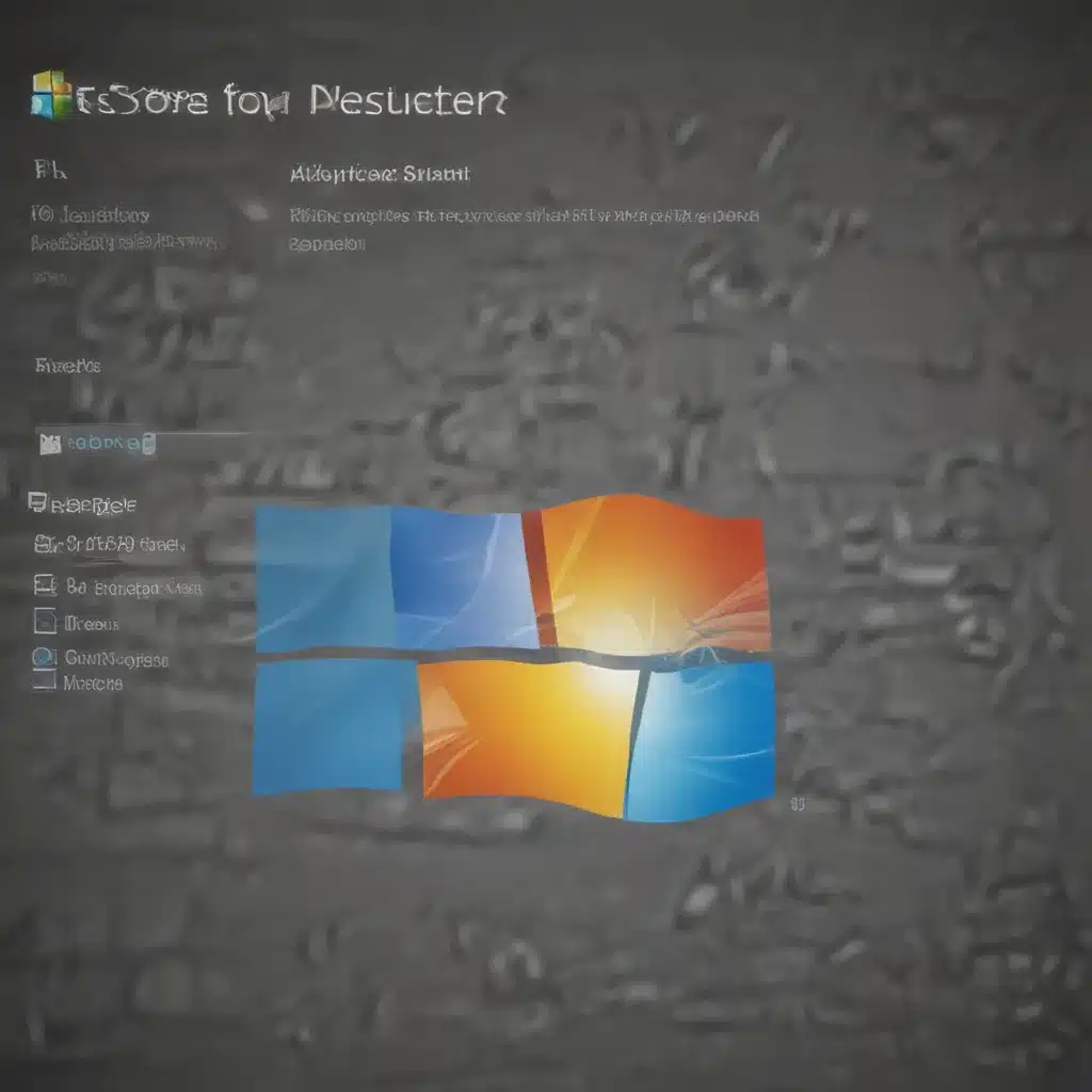 Restore Windows System Files to Fix Corruption