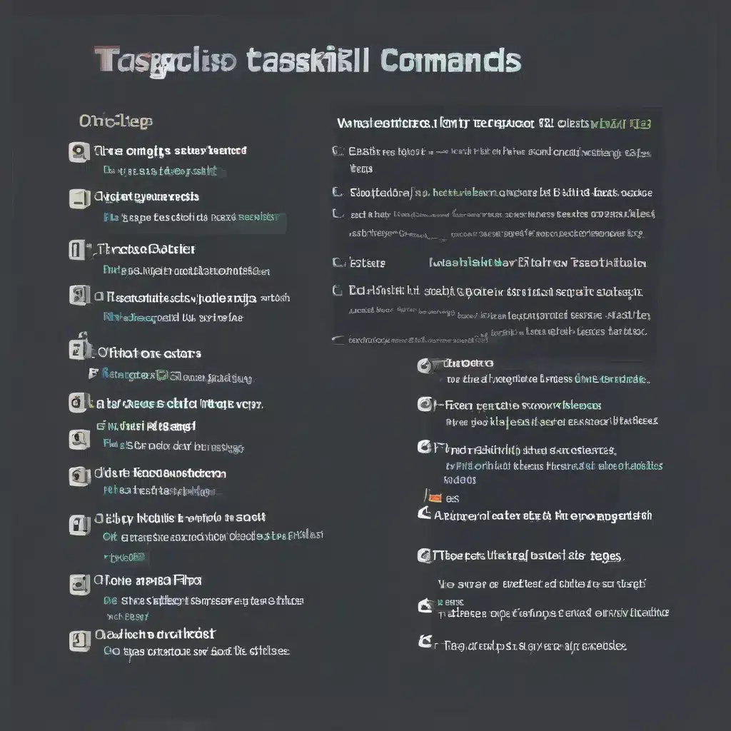 Tasklist and Taskkill Commands Explained