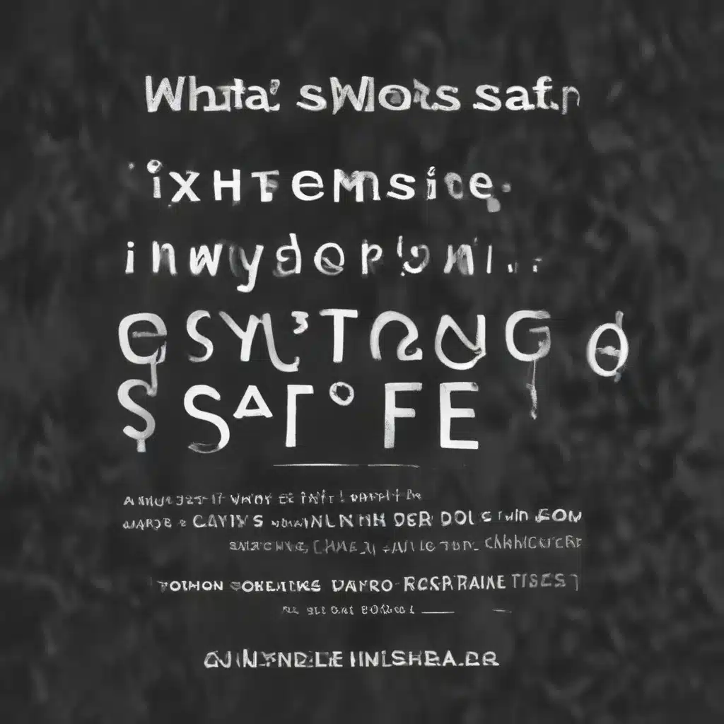 What Makes Systems Safe