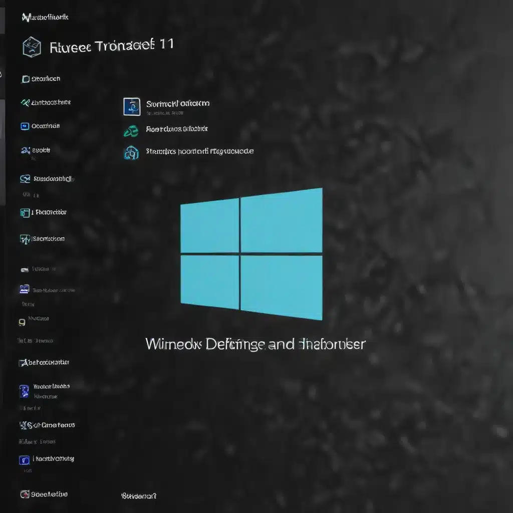 Troubleshooting Windows 11 Windows Defender Antivirus and Real-Time Protection